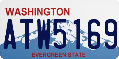 WA license plate ATW5169