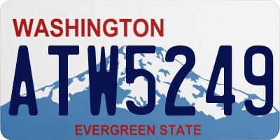 WA license plate ATW5249