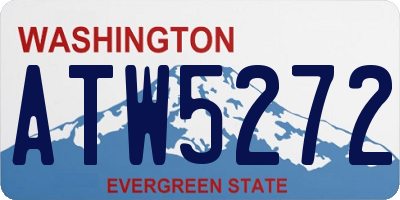 WA license plate ATW5272