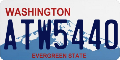 WA license plate ATW5440