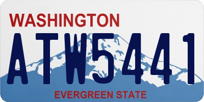 WA license plate ATW5441