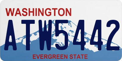WA license plate ATW5442