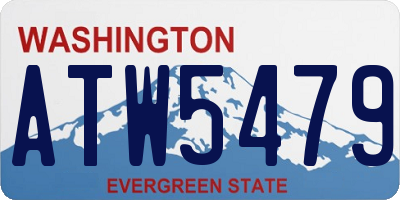 WA license plate ATW5479