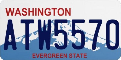 WA license plate ATW5570