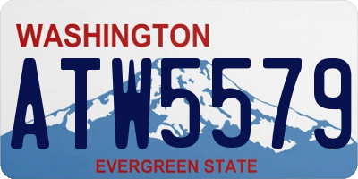WA license plate ATW5579