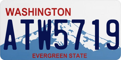 WA license plate ATW5719