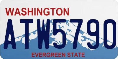 WA license plate ATW5790