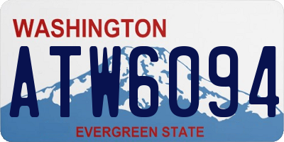 WA license plate ATW6094