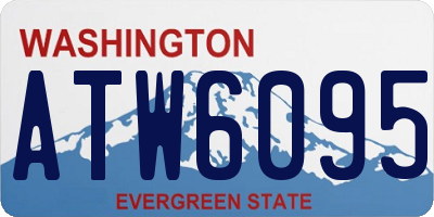 WA license plate ATW6095