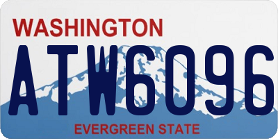WA license plate ATW6096