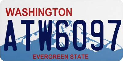 WA license plate ATW6097