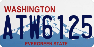 WA license plate ATW6125