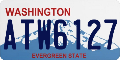 WA license plate ATW6127