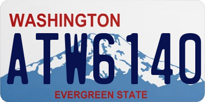WA license plate ATW6140