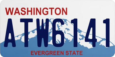 WA license plate ATW6141