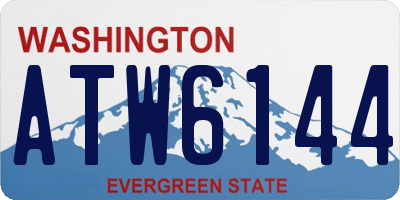 WA license plate ATW6144