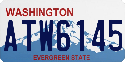 WA license plate ATW6145