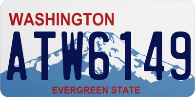 WA license plate ATW6149