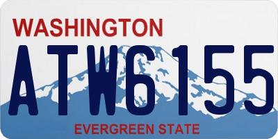 WA license plate ATW6155