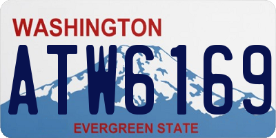 WA license plate ATW6169