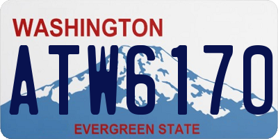 WA license plate ATW6170
