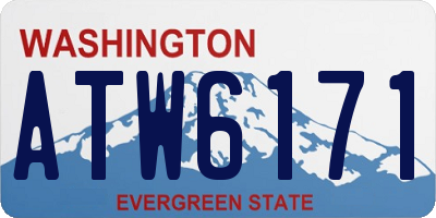 WA license plate ATW6171