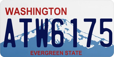 WA license plate ATW6175
