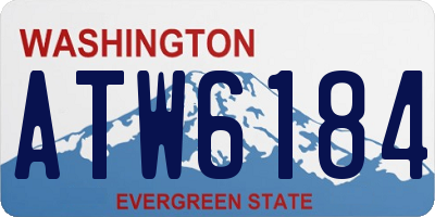 WA license plate ATW6184