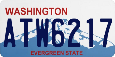 WA license plate ATW6217