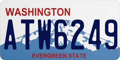 WA license plate ATW6249