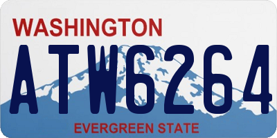 WA license plate ATW6264