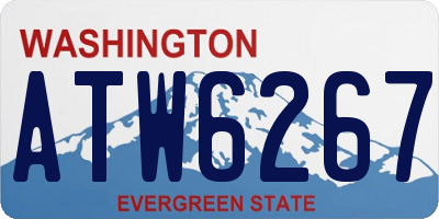 WA license plate ATW6267