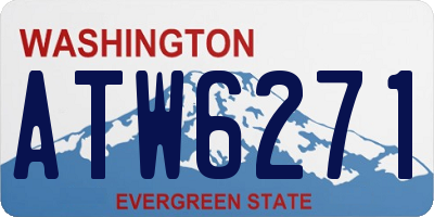 WA license plate ATW6271