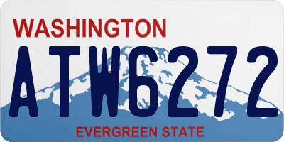 WA license plate ATW6272
