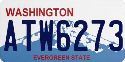 WA license plate ATW6273