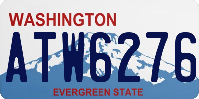 WA license plate ATW6276