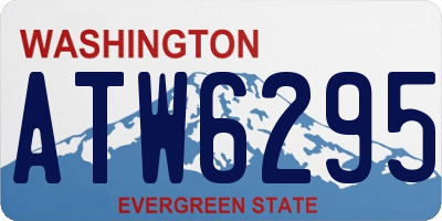 WA license plate ATW6295