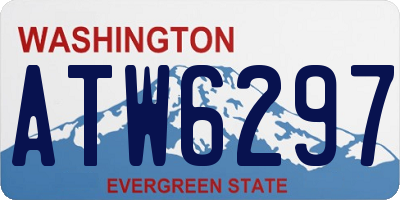 WA license plate ATW6297