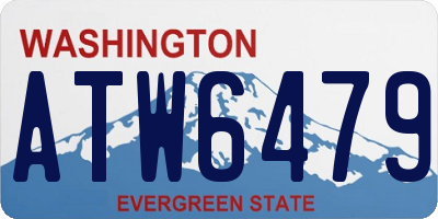 WA license plate ATW6479