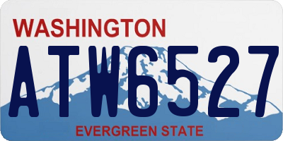 WA license plate ATW6527