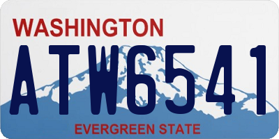 WA license plate ATW6541