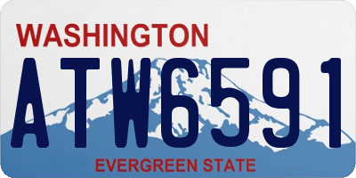 WA license plate ATW6591