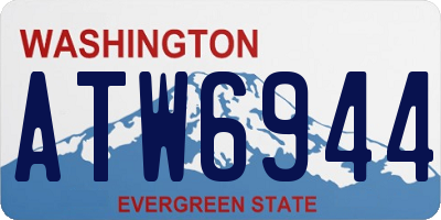 WA license plate ATW6944