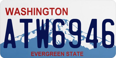 WA license plate ATW6946