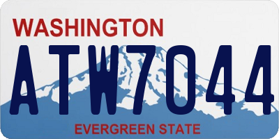 WA license plate ATW7044