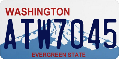 WA license plate ATW7045
