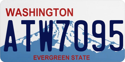 WA license plate ATW7095