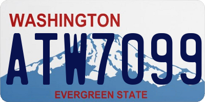 WA license plate ATW7099
