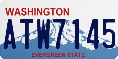 WA license plate ATW7145