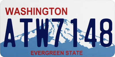 WA license plate ATW7148